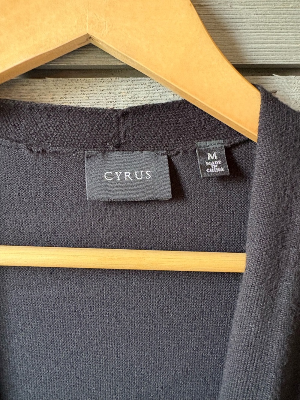 Cyrus Black Knit Open Cardigan - Picture 2 of 5